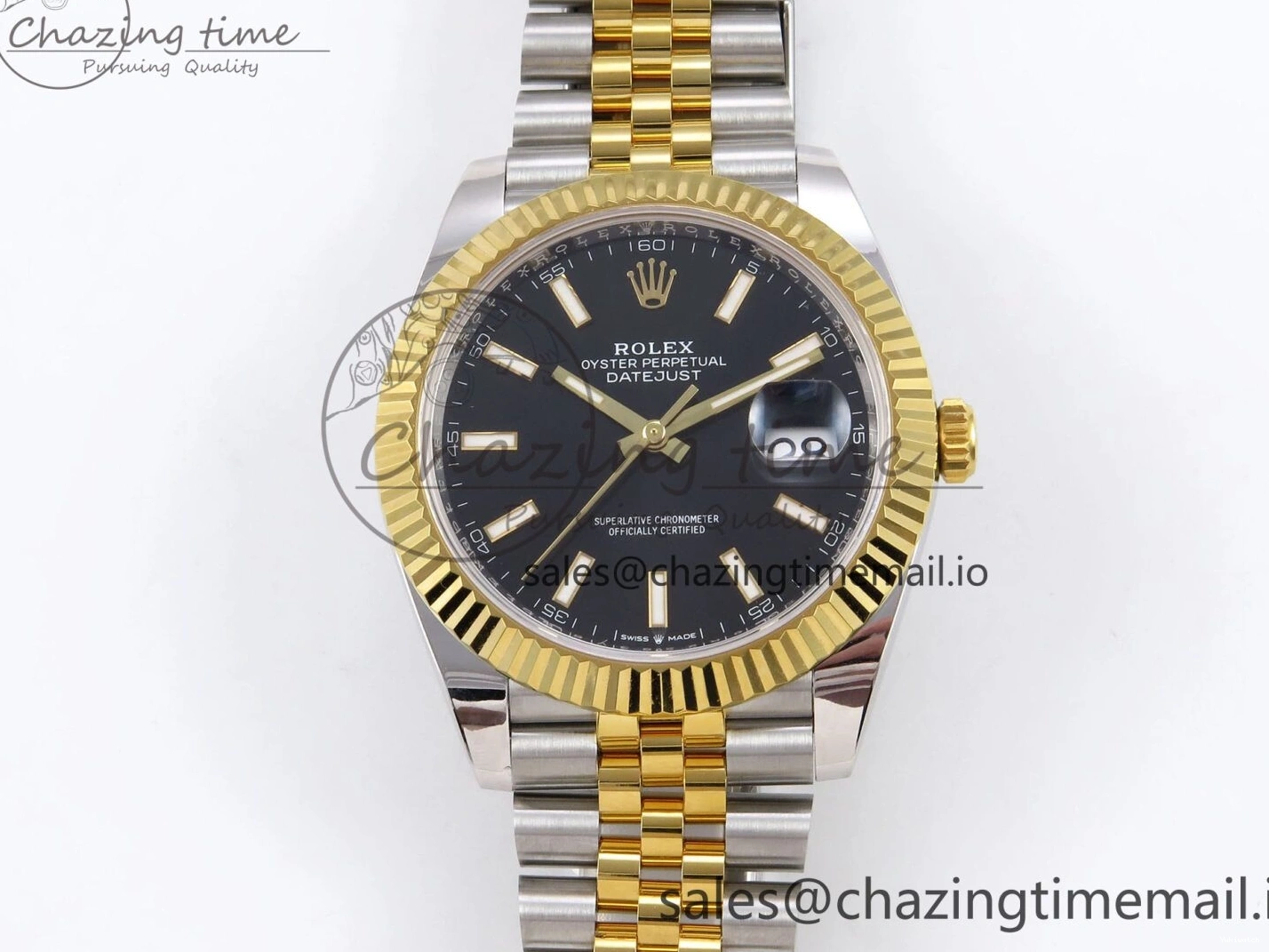 Bracelet Best Jubilee Stick Dial Weight) Steel 904L DateJust SS ARF SH3235 1:1 on (Gain Edition YG Black 41 0306